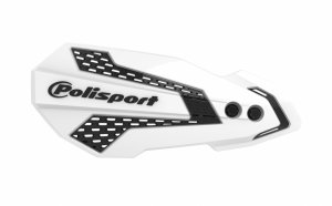 Handguard POLISPORT MX FLOW with mounting system white/black