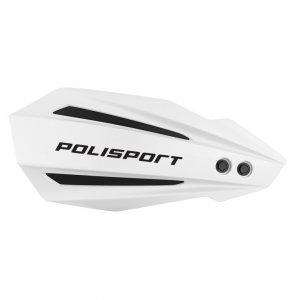 Handguard POLISPORT MX BULLIT with mounting system White