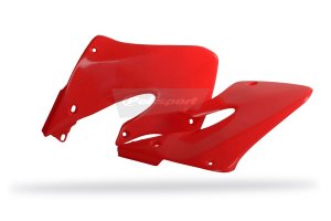 Radiator scoops POLISPORT (pair) fluo red