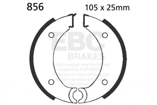 Brake shoe set EBC 856