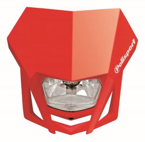 Headlight POLISPORT 8657600006 LMX red CR 04