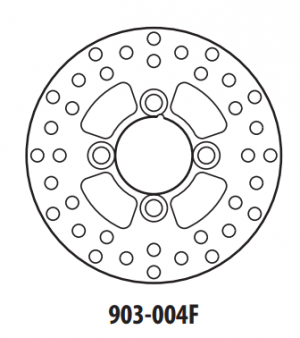 Brake disc GOLDFREN front 160,6 mm