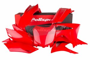 Plastic body kit POLISPORT red CR 04