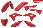 Plastic body kit POLISPORT 90722 red CR 04