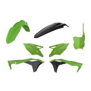 Plastic body kit POLISPORT green/black