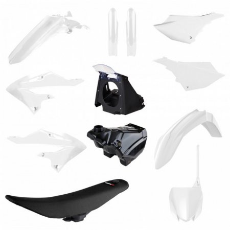 Plastic body kit POLISPORT 91572 restyling White