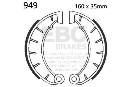 Brake shoe set EBC 949