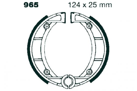 Brake shoe set EBC 965