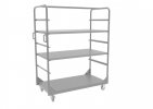 Fairing trolley with 3 shelves LV8 EQC3R.PRC.B blue