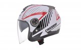 Jet helmet CASSIDA MAGNUM black/ white/ red XS