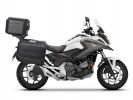 Complete set of aluminum cases SHAD TERRA BLACK, 48L topcase + 47L / 47L side cases, including mount SHAD HONDA NC 750 X