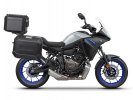 Complete set of aluminum cases SHAD TERRA BLACK, 48L topcase + 47L / 47L side cases, including mount SHAD YAMAHA MT-07 Tracer / Tracer 700