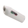 Slip-on exhaust GPR E4.BT.11.CAT.ALBE4 ALBUS EVO4 White glossy including removable db killer, link pipe and catalyst