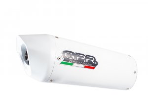 Dual bolt-on silencer GPR ALBUS White glossy including removable db killers