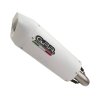 Slip-on exhaust GPR E4.D.135.CAT.ALB ALBUS EVO4 White glossy including removable db killer, link pipe and catalyst