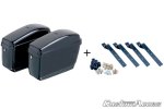 Rigid saddlebag CUSTOMACCES AMZ004N EASY black pair, with KF universal support