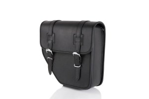 Leather saddlebag CUSTOMACCES IBIZA black right