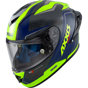 FULL FACE helmet AXXIS COBRA rage a3 gloss fluor yellow XS