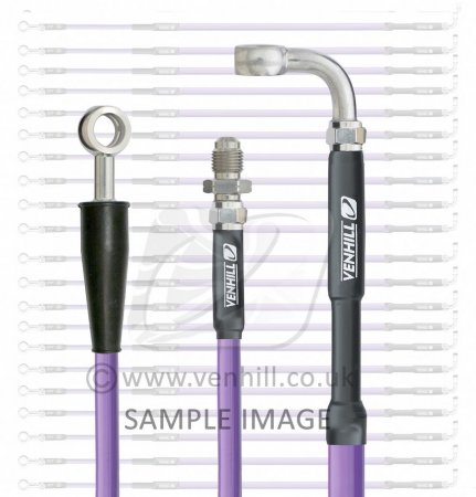 Rear brake hose Venhill H02-2-029/P-PU Purple