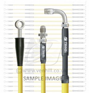 Rear brake hose Venhill H02-2-011/P-YE Yellow