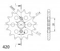 Front sprocket SUPERSPROX CST-1127:12 12T, 420