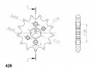 Front sprocket SUPERSPROX CST-277:14 14T, 428