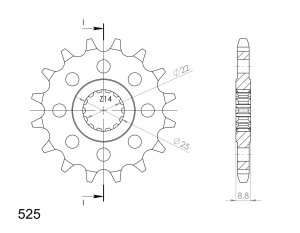 Front sprocket SUPERSPROX