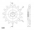 Front sprocket SUPERSPROX CST-514:15 15T, 630