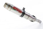 Slip-on exhaust GPR BE.19.DE DEEPTONE Brushed Stainless steel including removable db killer and link pipe