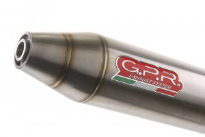 Full exhaust system GPR DEEPTONE Brushed Stainless steel including removable db killer