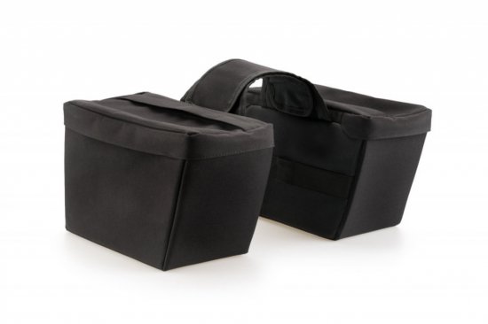 Semi-rigid saddlebag CUSTOMACCES AT0012N ELTON black pair