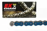 Premium QX-Ring chain EK 520 SRX2 112 L Metallic Blue