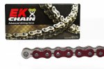 Premium QX-Ring chain EK 520 SRX2 120 L Metallic Red