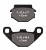 Brake pads EBC SFA067