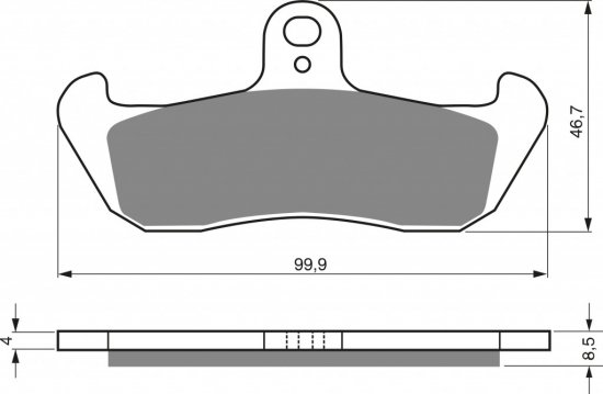 Brake pads GOLDFREN 006 AD  STREET