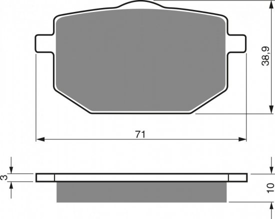 Brake pads GOLDFREN 029 AD  OFF-ROAD FRONT