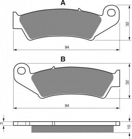 Brake pads GOLDFREN 052 AD  STREET