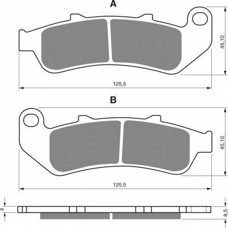 Brake pads GOLDFREN 055 S3