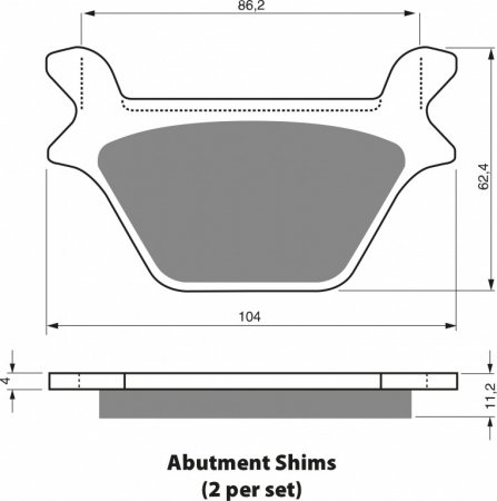 Brake pads GOLDFREN 056 AD