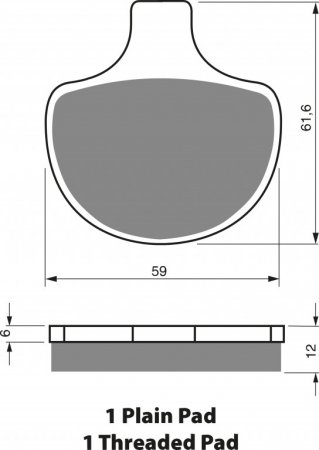 Brake pads GOLDFREN 057 S3