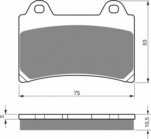 Brake pads GOLDFREN 073 S3