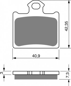 Brake pads GOLDFREN S33 OFF-ROAD REAR