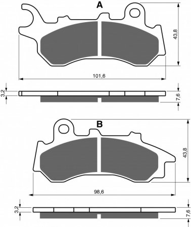 Brake pads GOLDFREN 396 S3