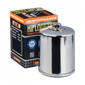 Oil filter HIFLOFILTRO Racing Chrome