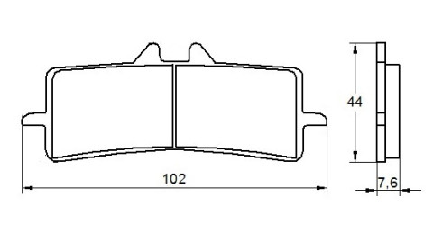 Brake pads ACCOSSATO AGPA106 EV2