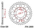 Rear ALU sprocket JT JTA 1303-43 43T, 520