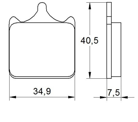 Brake pads ACCOSSATO AGPA112 EV1