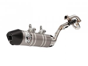 Full exhaust system 1x1 MIVV OVAL Stainless Steel / Carbon Cap