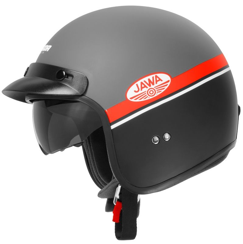 jawa helmet red