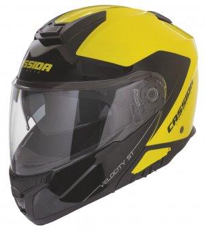 Full face helmet CASSIDA VELOCITY ST 2.1 yellow fluo / black 2XL